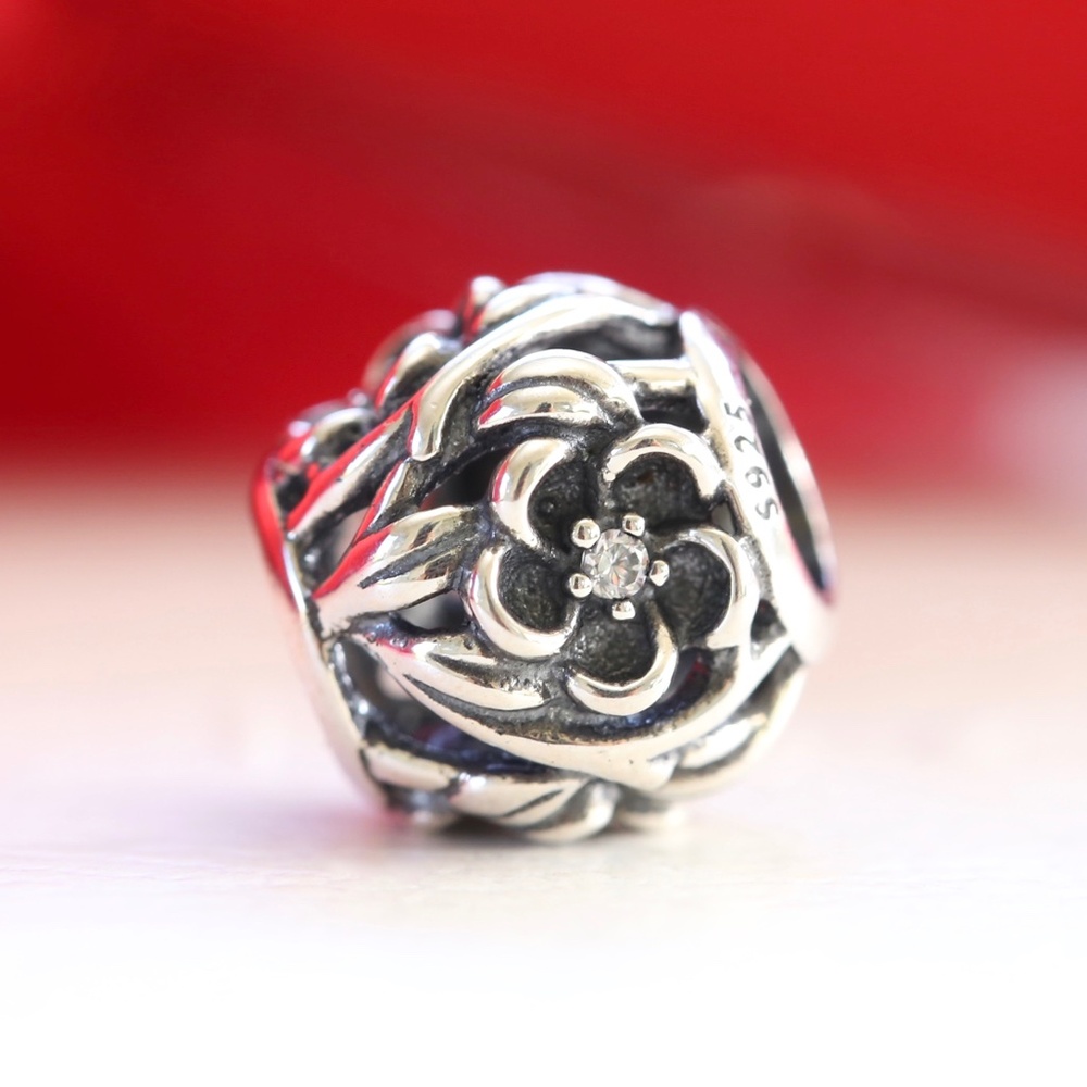 Pandora Mystic Floral Sterling Silver Charm 791409CZ